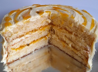 Passionfruit White Chocolate Cake